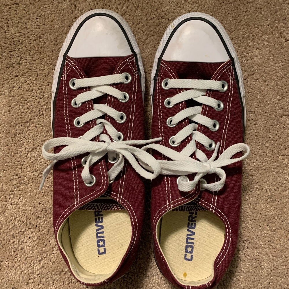 Burgundy Converse